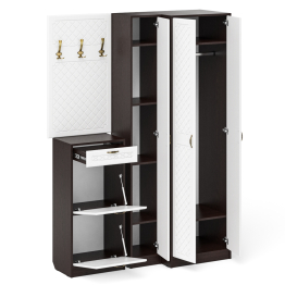 Мебель в прихожую П-6 № 30 МДФ фрезеровка ромб