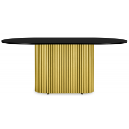 Стол Барон О 200 х 90 (золотые ноги)