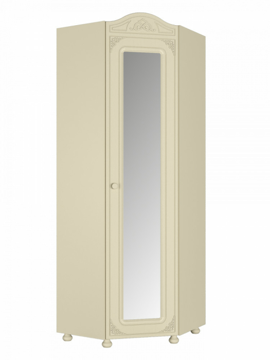 Угловые шкафы, Шкаф угловой с зеркалом Ассоль плюс АС-522К