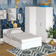 Спальные гарнитуры, Гарнитур Спальный № 2 Стандарт с кроватью 1200 с ящиками