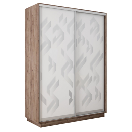 Шкаф-купе Экспресс 2-х дверный Фотопечать Ленты Стекла 160х60х220