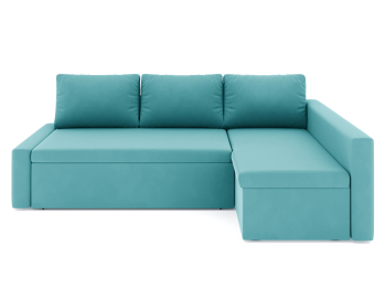 Диван-кровать угловой Фрихетен дельфин, велюр