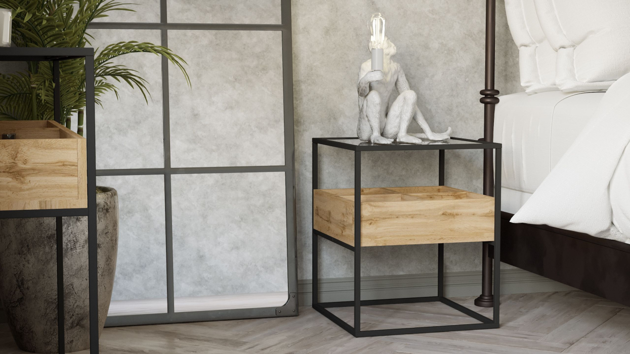 Прикроватные тумбы, Прикроватная тумба Кассо ТП01