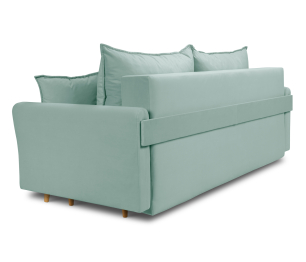 Диван кровать прямой со спальным местом "Мия", микровелюр