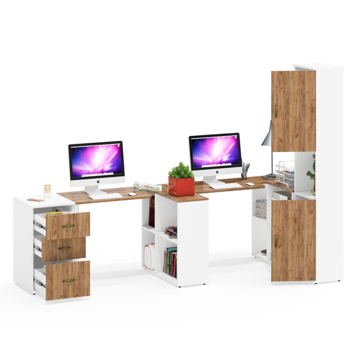 Домашние кабинеты, Мебель для домашнего кабинета для двоих Лидер-8