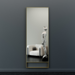 Напольно-настенное зеркало в раме GENGLASS HALFEO SLIM LEG XL