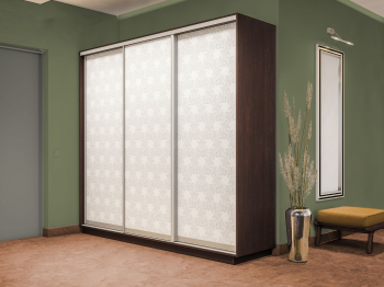 Шкаф-купе Экспресс 3-х дверный Фотопечать Калейдоскоп Стекла 210х45х240