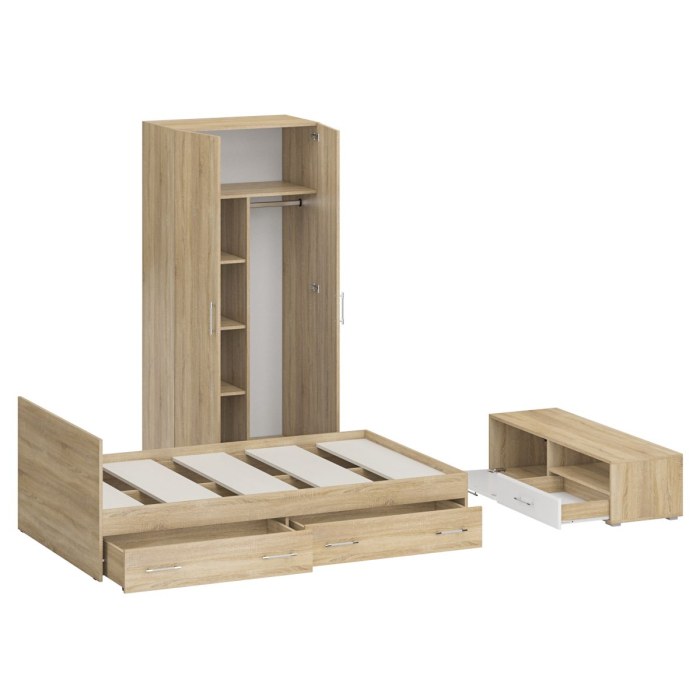 Спальные гарнитуры, Спальня Стандарт № 3 с кроватью 1200 с ящиками