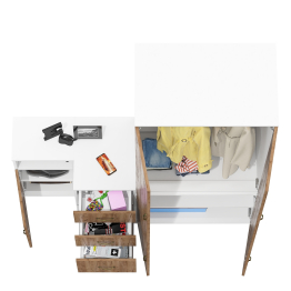 Набор мебели для офиса Лидер-8 из глубокого шкафа и двух тумб МД 3.16 и МД 3.19