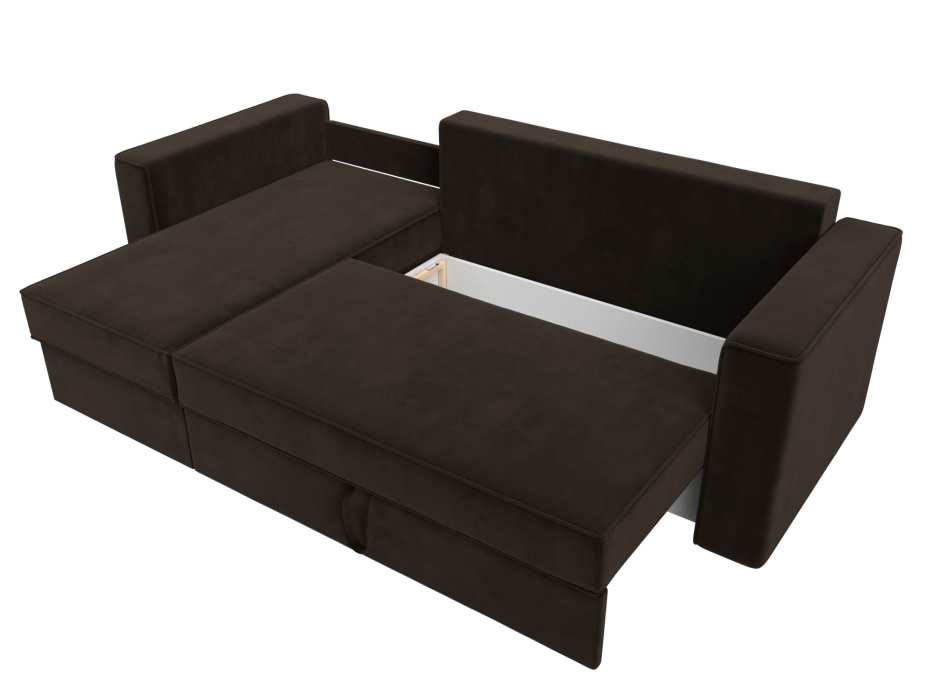 Диваны угловые в гостиную, Угловой диван Принстон левый угол, микровельвет