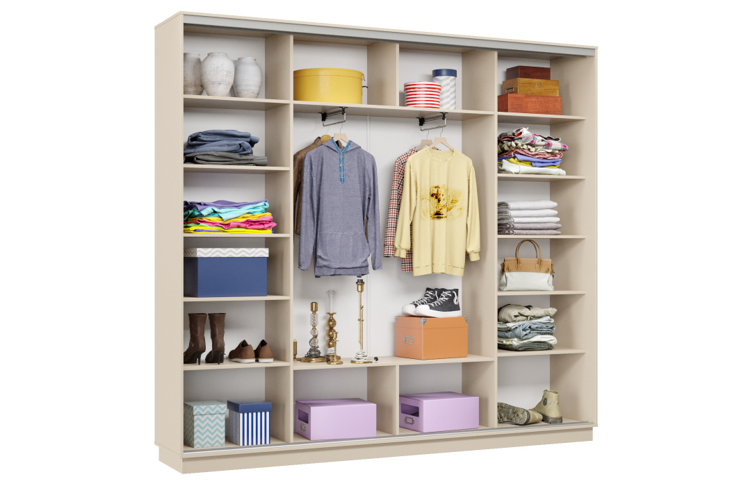 Шкафы-купе 3-х дверные, Шкаф-купе Премьер Лайт 59 (05;05;05) трехдверный