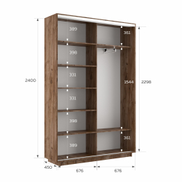 Шкаф-купе Экспресс 2-х дверный Фотопечать Шары Стекла 140х45х240