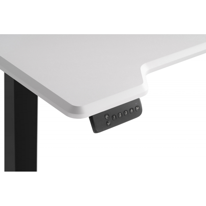 Прямые компьютерные столы, Компьютерный стол Маркос с механизмом подъема 120х75х75, черный