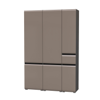 Шкафы распашные, Два шкафа Сидней с дверками и один шкаф Сидней с ящиком