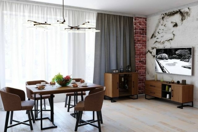Стол Loft обеденный раскладной 160