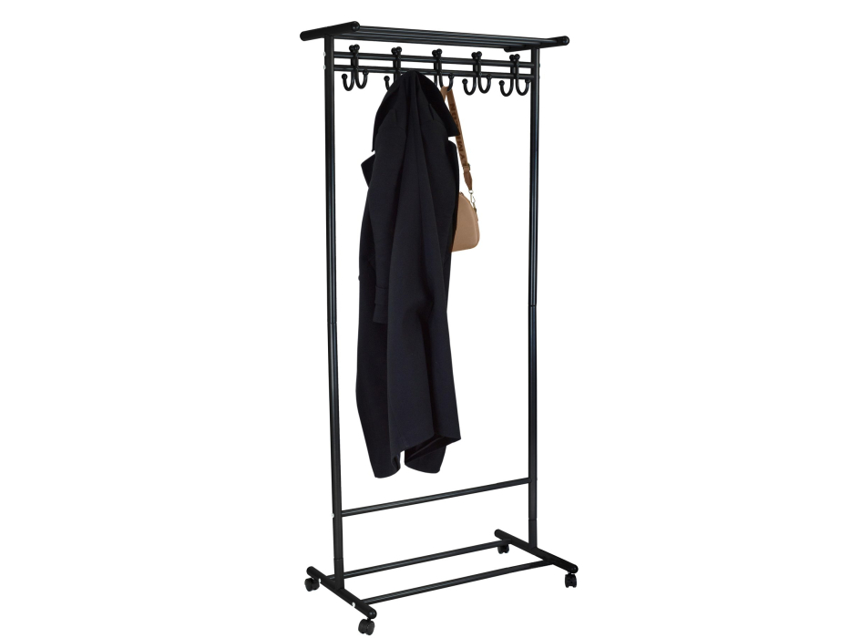 Напольные, Вешалка напольная на колесах Мебелик М 9 с крючками