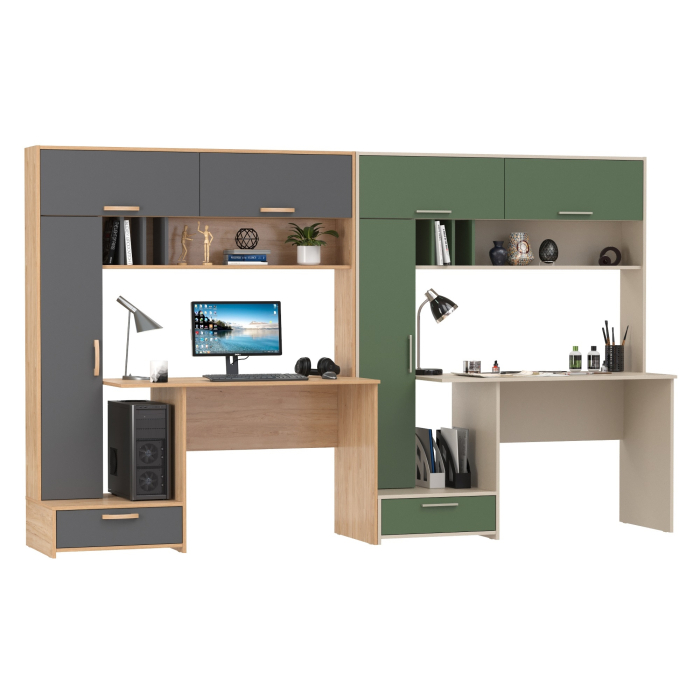 Прямые компьютерные столы, Два стола письменных Лайт 03.243Н