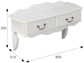 Консоль настенная Мебелик Берже 20