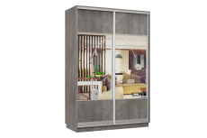 Шкафы-купе, Шкаф-купе Премьер Лайт 10 (05;05) двухдверный