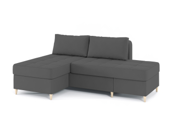 Диван-кровать угловой Оливер 2 еврокнижка-трансформер, велюр
