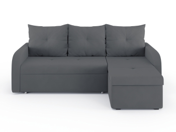 Диван-кровать угловой Мини Люкс трехсекционная еврокнижка, велюр