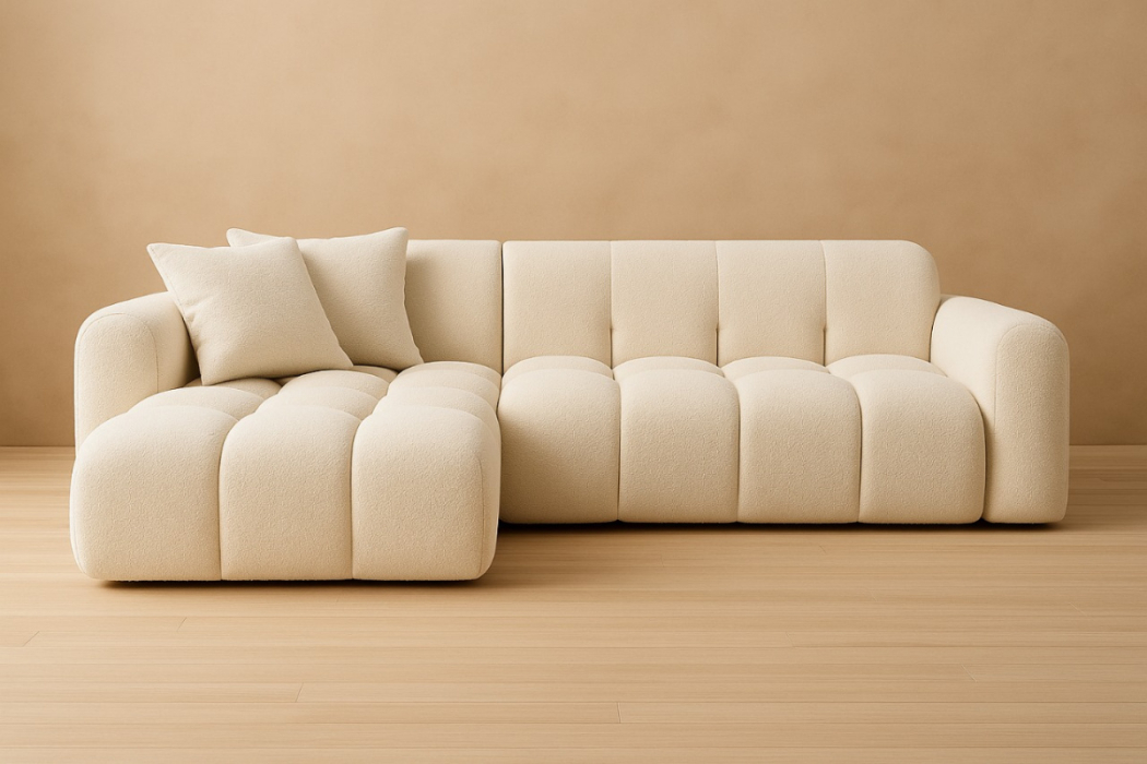 Мягкая мебель, Диван Аврора модуль угловой 150 см в тканях Velutto Soft
