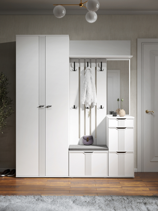 Шкафы двухстворчатые, Шкаф для одежды Эмилия ЭЛ-13К глухой