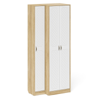 Прихожие, Пенал в прихожую и шкаф две двери П-6 МДФ фрезеровка ромб