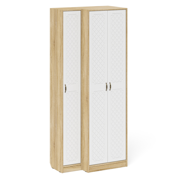 Прихожие, Пенал в прихожую и шкаф две двери П-6 МДФ фрезеровка ромб