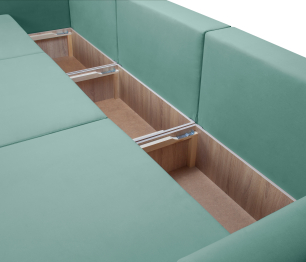 Диван кровать прямой модульный Мэдисон, велюр