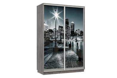 Шкаф-купе Премьер Лайт 01 Мини Ф-1356 двухдверный