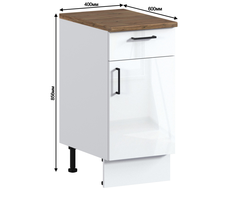 Напольные, Берн стол 1 ящ, 1 дв, 40х86 см