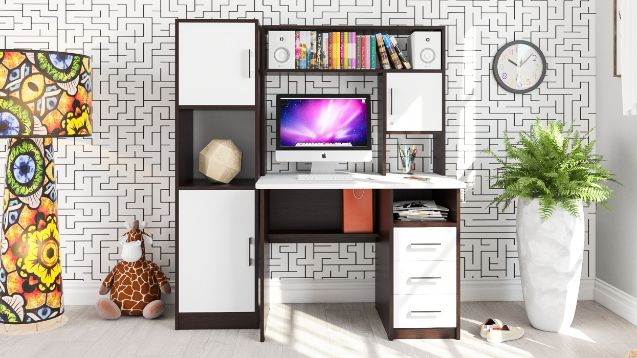 Прямые компьютерные столы, Компьютерный стол с колонкой СК-9