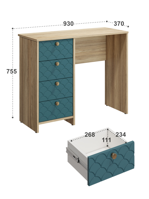 Прямые, Стол Велламо ВО-10