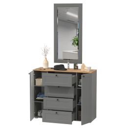 Большой комод с зеркалом Остин