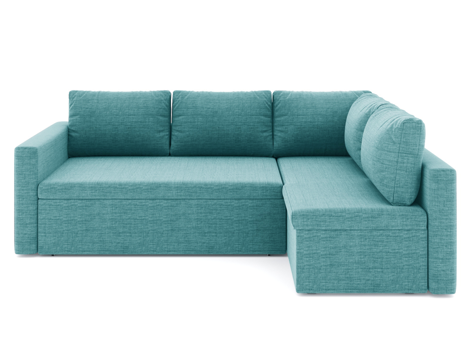 Диваны угловые в гостиную, Диван-кровать угловой Мансберг дельфин, рогожка