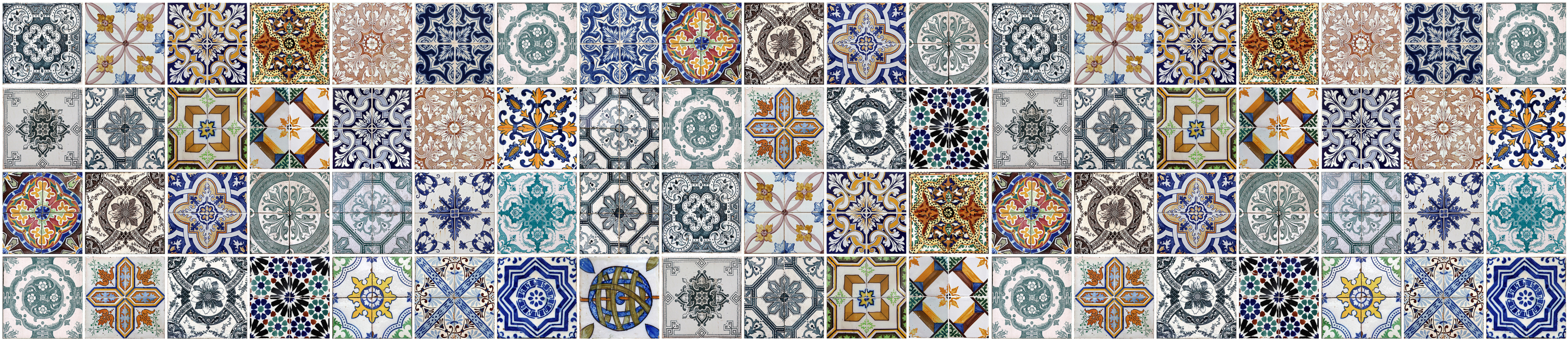 Стеновые панели из МДФ, Панель AF 73 2800*610*6 глянец Плитка_испанская майолика