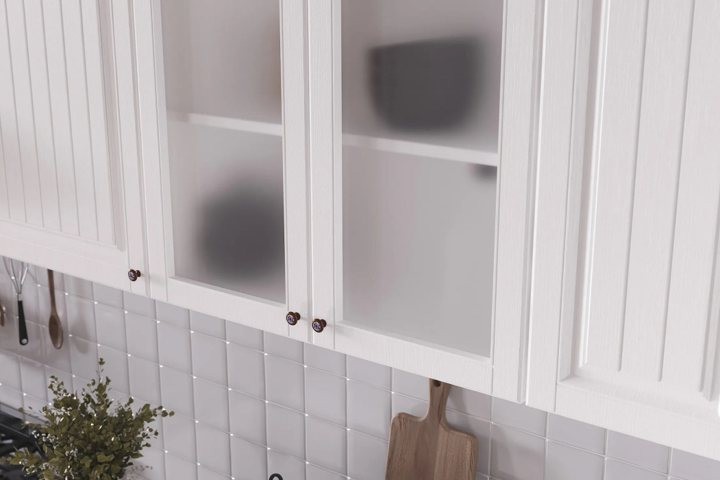 Кухонные гарнитуры, Кухонный гарнитур Хозяюшка Акация белая МДФ 1,5м