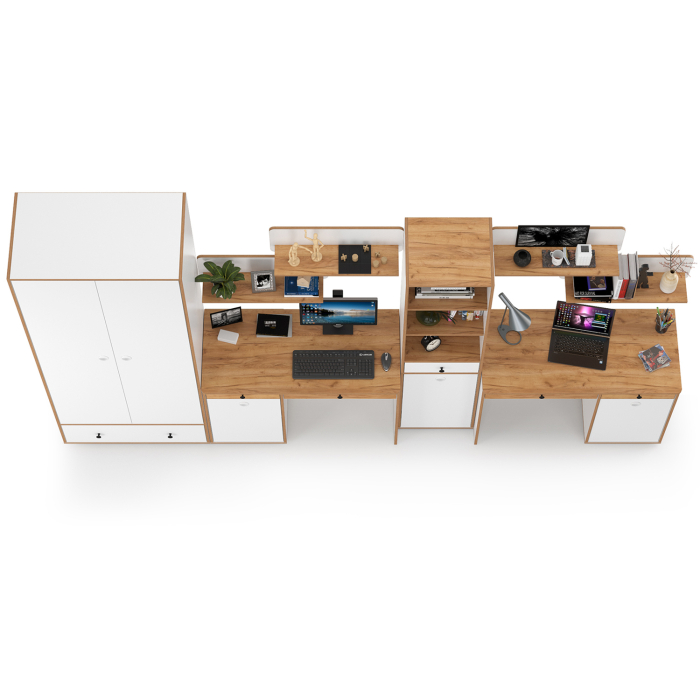 Офисная мебель, Набор мебели для молодёжной комнаты для двоих детей Вуди № 31