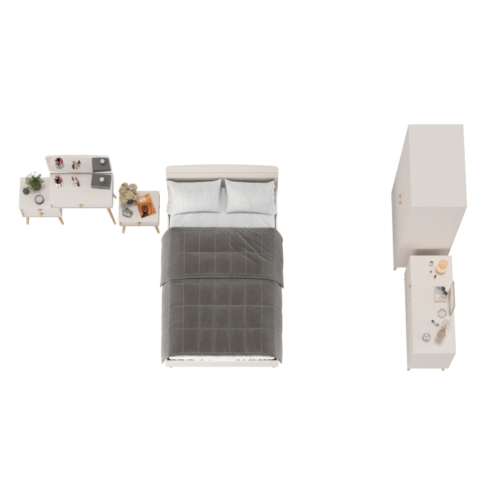 Спальные гарнитуры, Мебель для спальни Афина с кроватью 1200