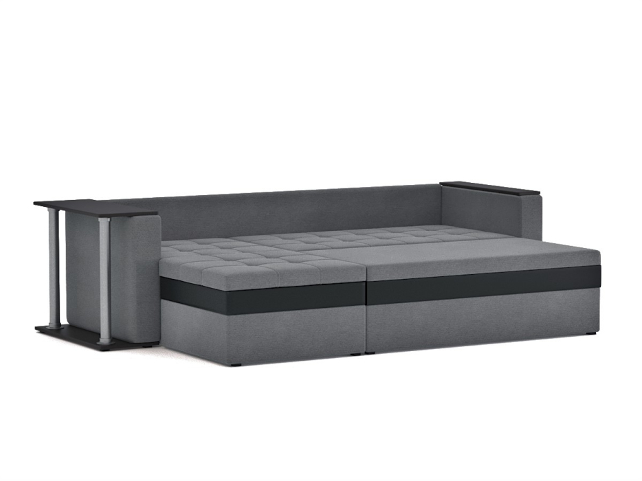 Диваны угловые в гостиную, Диван-кровать угловой Атланта со столом дельфин, рогожка