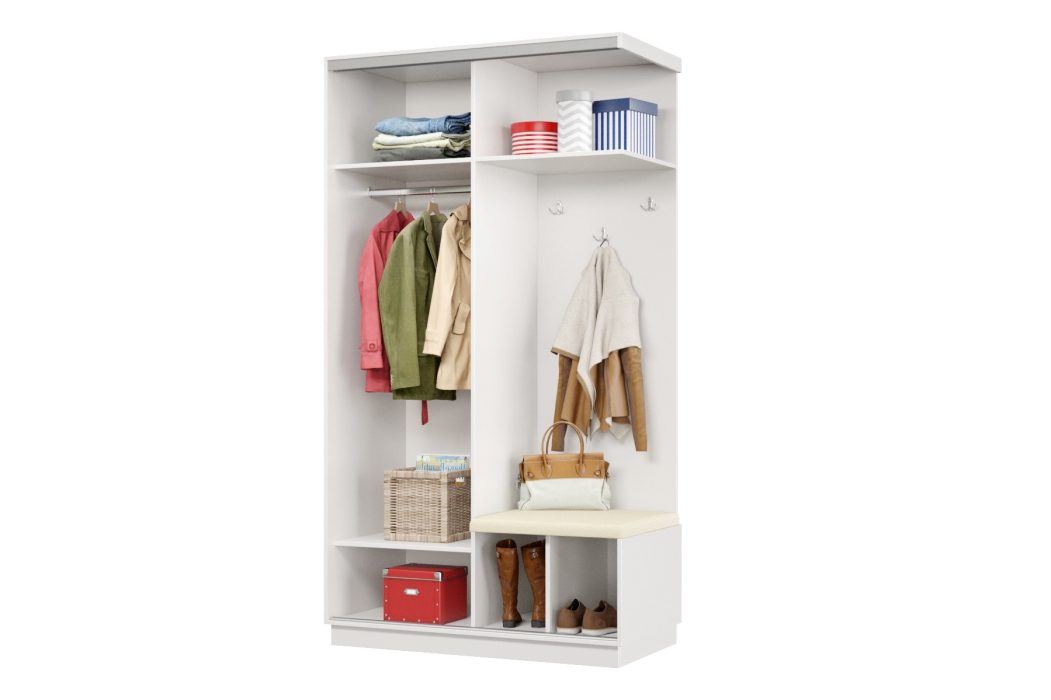 Прихожие, Прихожая Премьер 04 Лайт Мини 05 Правая Мягкая