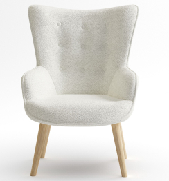 Кресло интерьерное Шелли, искусственный мех