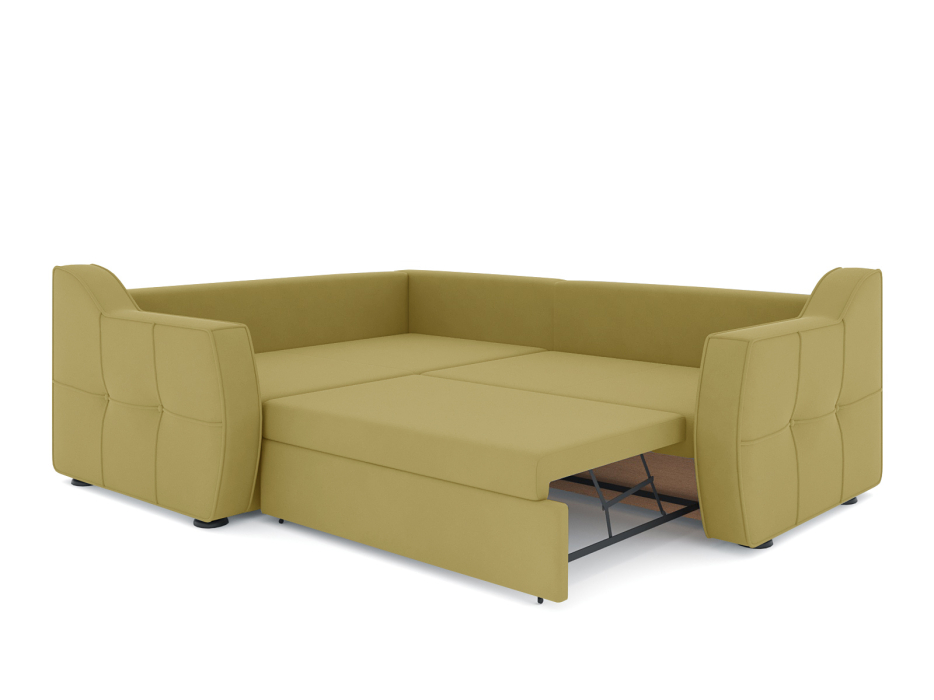 Диваны угловые в гостиную, Диван-кровать угловой Френсис дельфин, велюр