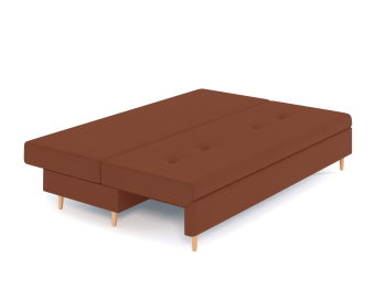 Диван-кровать Белфаст без подлоктоников еврокнижка, велюр