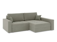 Диваны угловые в гостиную, Диван-кровать угловой Брест 2 секции еврокнижка, велюр