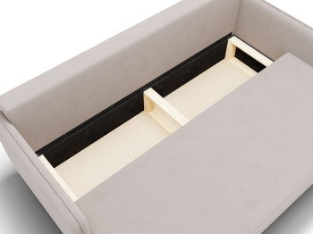 Прямой диван Лотос,еврокнижка,велюр