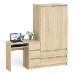 Компьютерный стол с ящиками правый и шкаф-комод МШ900.1 Мори