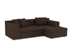 Диваны угловые в гостиную, Диван угловой Чикаго без механизма, велюр