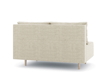 Диван прямой нераскладной Милли мини 2-х  местный без подлокотников, рогожка Люкс